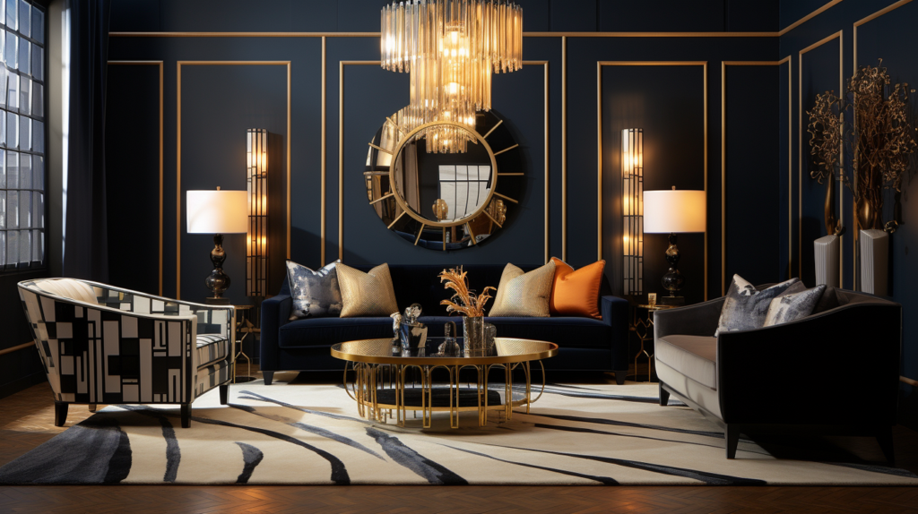 Art Deco Home Decor: Embracing the glamour of Art Deco style.